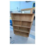 4 Shelf 4 Divider Wood Shelf 66inTx48inWx11.5inD