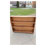 3 Shelf Wood Shelf 49.25inWx8.5inDx40.5inT