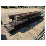 9-Rail Road Ties, 3-12/13ft Long, 6-Approx. 118inL