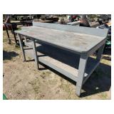 Wood Work Bench 8ftWx36inDx35.5inT