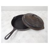 Griswold #8 Cast Iron Skillet w/Lid