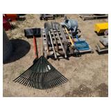 Watering Can, Baseball Bat, Shovels/Rakes,