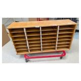 28 Divider Wood Shelf 48inWx13inDx30inT