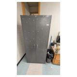 Gray Metal 2 Door Cabinet 36inWx78inTx18.5inD