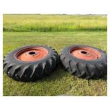 2-18.4-38 Tires on IH 9 Bolt Rims