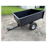 Milwaukee 2 Wheel Metal Lawn Dump Trailer,Tailgate