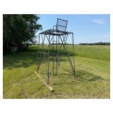 4x4x7ft. H Metal Deer Stand, Center Ladder w/Door