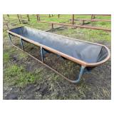 130in. Long Feed Bunk, Metal Frame, Poly Bunk