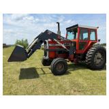 1975 Massey Ferguson 1105 Diesel, Cab,w/Allied 780