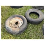 2-225/75/R15 Tires, One on 5 Hole Rim