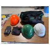 Masterforce Bag, 3-Hard Hats, 2-Tool Belt Holders