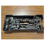 Various 1/4-3/8-1/2in. Sockets & Misc. Extentions