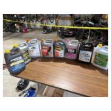 8-Antifreeze Jugs All Opened, 1/2-3/4 Full