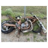 1996 Suzuki GSF 600 Motorcycle, Burnt