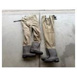 2-New Cabela's Chest Hip Waders SZ10