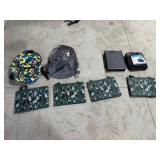 2-Back Packs, Clipboard, Misc Bags