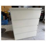 Hon 4 Drawer Metal File Cabinet, 42W x 19.25D x 53