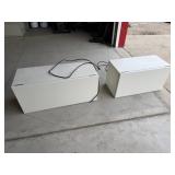 Metal Hanging Cabinets w/Lights 110v