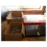 2 Boxes & 2 Trays of Wheel Weights, Asst Sizes