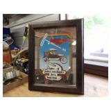 Snap On 1920 Mirror w/Art 16inWx20inL