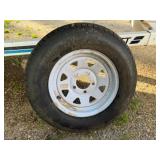 175/80/13 Tire on 5 Hole Rim, Unused
