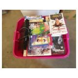 Tote w/Asst DVD & VHS, Philips DVD Player