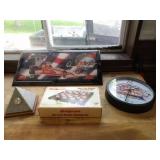 2 Snap On Racing Clocks, Snap On Checkers Set,