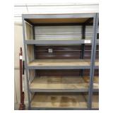 Metal Shelf w/4 Shelves, 4ftWx6ftT