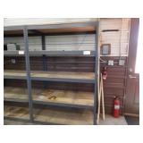 Metal Shelf w/4 Shelves, 4ftWx6ftT