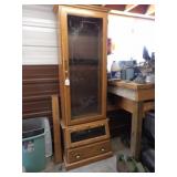 8 Slot Gun Cabinet w/2 Drawers, 23inWx76in.T,