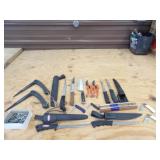 5 Filet Knives, 2 Clippers, 6 Folding Knives, &