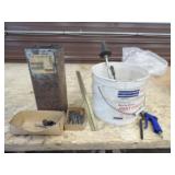 Misc. Tools, Bits, Welding Rods w/Pail