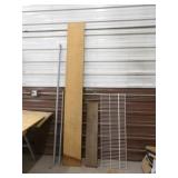 2 PVC Pipes, 3 Various Sz. Shelves