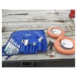 2-NIB 25ft 3/8in. Snap On PVC Air Hoses, &