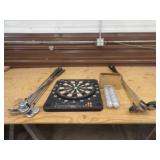 Starcraft Dart Board w/Darts & Cord, 12 Golf Balls