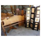 Wood Headboard w/Frame, Folding Panel Picture