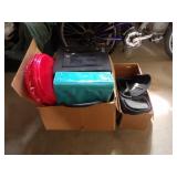 Box of Misc, Kitchen Utensils, Trays, Misc, &