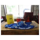 Fishing Pail, Baseball Bag, 3Gal. Water Jug, &