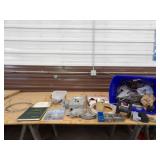 Blue Tote w/Asst. Household Electrical & Wiring