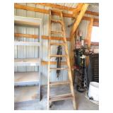 8ft Wood Ladder w/Asst. Tie Downs