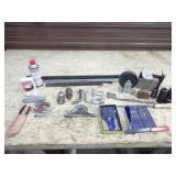 Various Pry Bars, Files, Pocket Knives, Hitch Pins