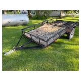 61in. x 10ft. Single Axle Trailer w/48in. Ramp,