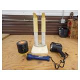 Peet Shoe Dryer, 2 Spot Lights, 1 Flashlight