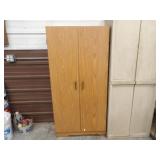 4 Shelf Wood Cabinet, 29in. Wide x 61in. T