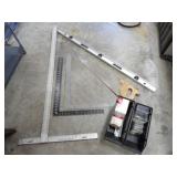 3-Corner Squares, 1 Level, 1 Hand Saw, Misc Rivets