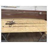 Rapala HM-30 Rod, Zebco Rhino Rod w/Reel, &