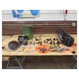8 Ice Rods, Gander Mtn. Rod Bag, 2 Tip Ups, &