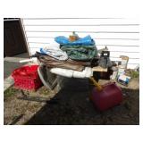 Asst. Tarps, Gutter Pipes, Pea Gravel,