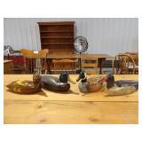 4-Painted Wood Duck Decoys