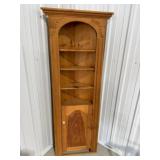 22.5x12x68.5 6 Shelf Corner Shelf w/Bottom Door